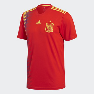 adidas 阿迪达斯 世界杯足球 CX5355  男子西班牙国家队球迷版主场T恤 L