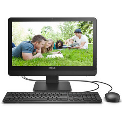 戴尔(DELL)成就AIO 3052 19.5英寸一体机台式电脑(奔腾J3710 4G 500G WIFI 蓝牙 三年上门 有线键鼠 黑)