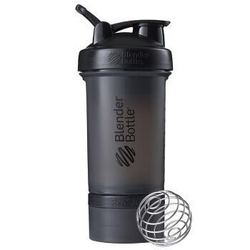 Blender Bottle ProStak款蛋白粉摇摇杯 运动健身水杯带搅拌球 黑色 650ml