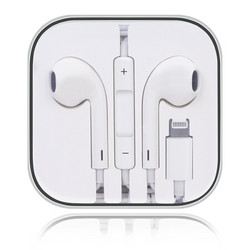 毕亚兹 苹果iphone7耳机 Lightning入耳式 手机线控带麦克 立体声通话 适用于iphoneX/8/plus/7/6s/5s