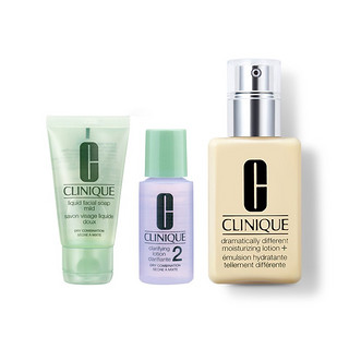 CLINIQUE 倩碧 黄油三部曲套装 （有油125ml+2号水30ml+洁面皂30ml ）