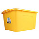 茶花收纳箱塑料整理箱大号收纳盒储物箱玩具杂物箱 2个68L(黄色) *2件