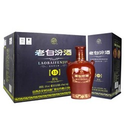 汾酒 白酒 老白汾封坛15 清香型 53度 475ml*6瓶 整箱装（新老包装随机发货）