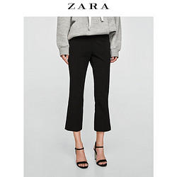 ZARA  女装 侧开叉喇叭七分裤 01478028800