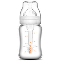 STOKKE 思拓科 婴儿宽口玻璃奶瓶 180ml 白色 *8件