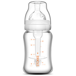 STOKKE 思拓科 婴儿宽口玻璃奶瓶 180ml 白色 *7件