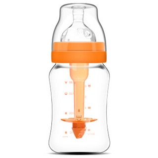 STOKKE 思拓科 婴儿宽口玻璃奶瓶 180ml 橙色 