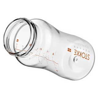 STOKKE 思拓科 婴儿宽口玻璃奶瓶 260ml 白色 