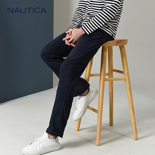 nautica/诺帝卡男装休闲长裤男秋冬棉修身微弹男士直筒裤NAP73004