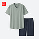  UNIQLO 优衣库 405230 AIRism 男士起居套装　