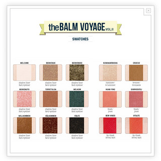 theBalm VOYAGE 十五色多功能旅行彩妆盘 VOYAGE VOL.II