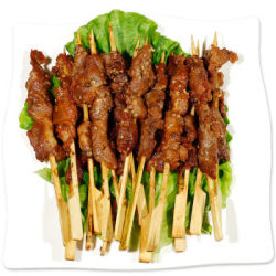 东来顺 香辣牛肉串 400g/袋(约20串)