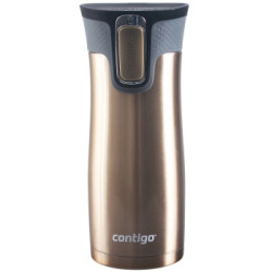 contigo 保温杯双层真空不锈钢车载水杯茶杯 450ML土豪金HBC-WLP033