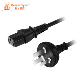 PowerSync 包尔星克  MPCPHX0150 主机电源线 1.8米 黑色 