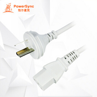 PowerSync 包尔星克  MPCPHX0150 主机电源线 1.8米 白色 