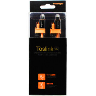 PowerSync 包尔星克 Toslink FIBER-KR35TOS150 光纤传输音源线  橘色