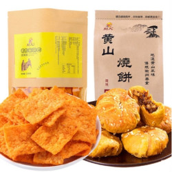 肴仔仔 黄山烧饼170g + 农家手工锅巴 130g