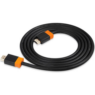 PowerSync 包尔星克 黑配橙 HDMI线 2.0米