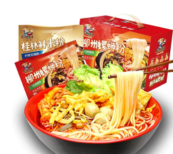 即食宵夜 南越秀才 螺蛳粉5包+鲜米粉3包 世界