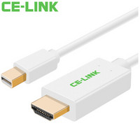 CE-LINK Mini DP转HDMI转换线  白色 2米 