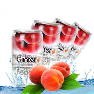 GLINTER 运得 果味碳酸饮料 350ml*8罐 水蜜桃味