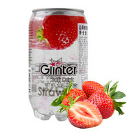 GLINTER 运得 果味碳酸饮料 350ml*8罐 草莓味