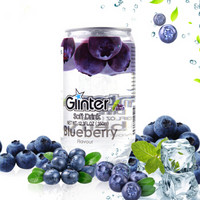 GLINTER 运得 果味碳酸饮料 350ml*8罐 蓝莓味