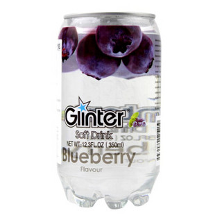 GLINTER 运得 果味碳酸饮料 350ml*8罐 蓝莓味