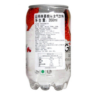 GLINTER 运得 果味碳酸饮料 350ml*8罐 荔枝味