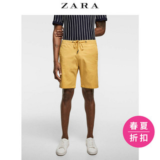  ZARA 06786415305 男士侧边带饰百慕大短裤