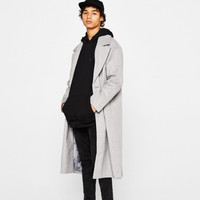 Bershka 06557111812 男士中长款大衣