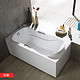 ARROW箭牌卫浴亚克力防滑浴缸浴池成人普通家用按摩浴缸1.5-1.7米