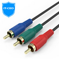 IT-CEO 3RCA转3RCA分量色差视频线 2米 Y13RCA-2