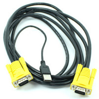 MT-viki 迈拓维矩 USB吊头线 kvm切换器专用KVM线 5米