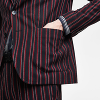 ZARA 05418451605 男士复古条纹西装外套