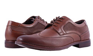 ROCKPORT 乐步 Style Purpose Perfed Wingtip 男士休闲皮鞋