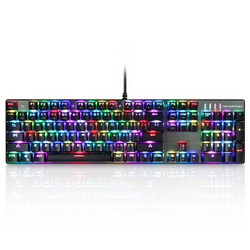 MOTOSPEED 摩豹 CK104 RGB背光机械键盘 黑色 青轴