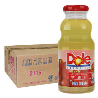 Dole 都乐 果汁饮料 250ml*24瓶 苹果汁