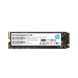 HP 惠普 EX920 NVMe M.2 固态硬盘 1TB 