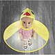 奇葩物：A.Banana 儿童小黄鸭飞碟雨衣
