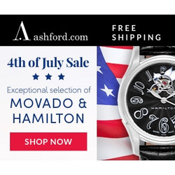 Ashford 精选 MOVADO&HAMILTON腕表 独立日促销