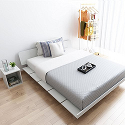择木宜居 卧室家具套装（床+床垫，1.2*2.0m）