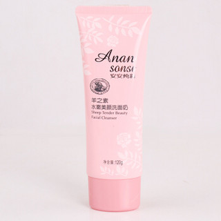 ANAN 安安 羊之素（洗面奶洁面120g+柔肤水120ml+美颜霜50g+乳液80g）  套装