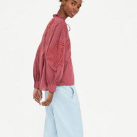 ZARA 05107047671 女装 刺绣上衣