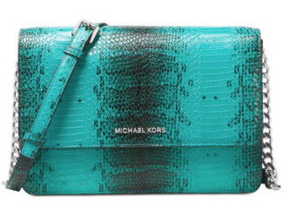 MICHAEL Michael Kors Large Gusset Snakeskin 女士斜挎包