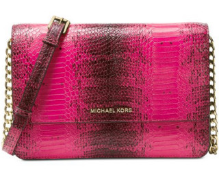 MICHAEL Michael Kors Large Gusset Snakeskin 女士斜挎包