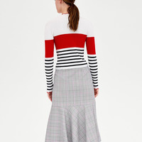 ZARA 08342852803 女士格纹中长裙