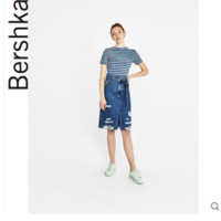 Bershka 01882115630 条纹打底短袖针织衫