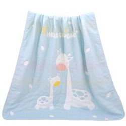 Elepbaby 象宝宝 长颈鹿图案婴儿毯子 110*110cm *2件