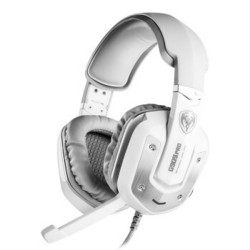 SOMIC 硕美科 G909pro 头戴式 游戏耳机 电竞耳麦 被动降噪 重低音 白色